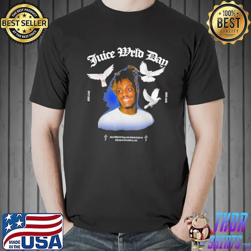 Juice WRLD Day at United Center Aways Remember Shirts