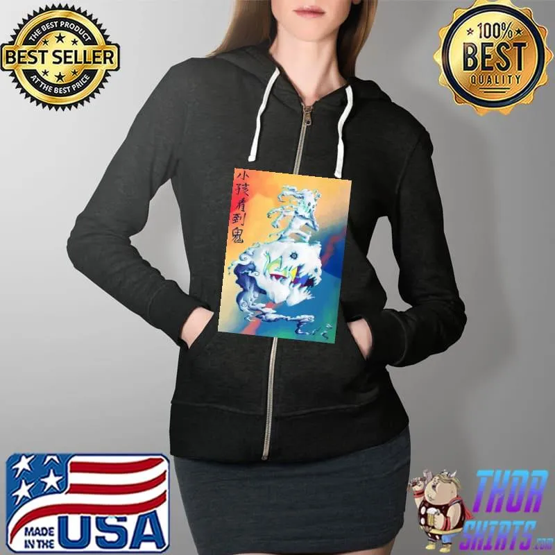 Kids See Ghosts Cudi Art Shirt Full Zip Hooded