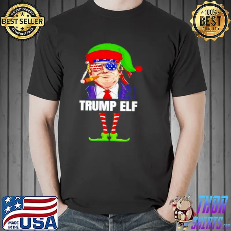 King Elf Trump Elf Drinking Christmas Unisex