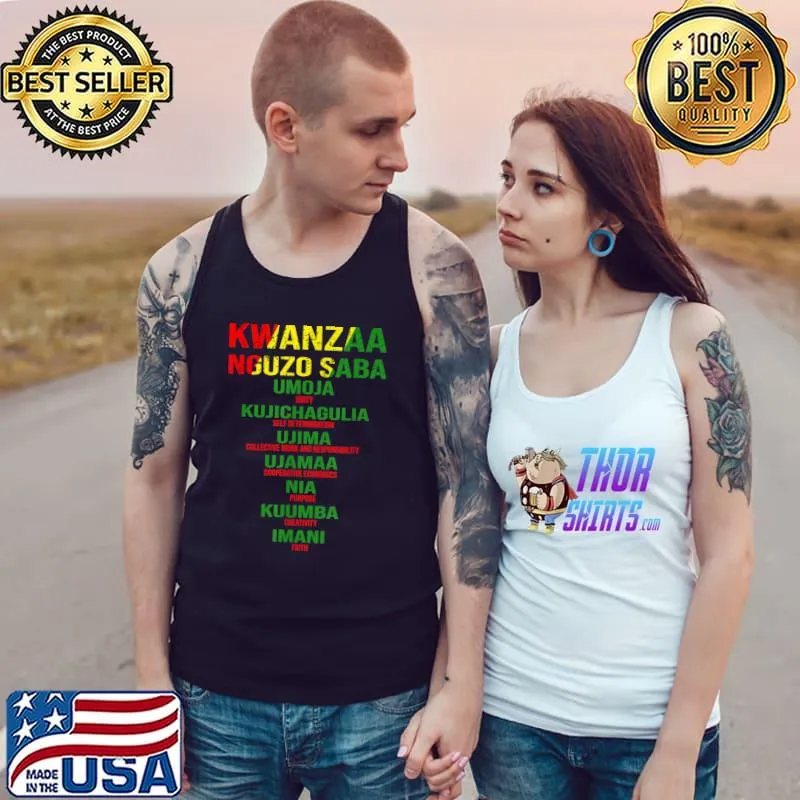 Kwanzaa - Nguzo Saba - The Seven Principles T-Shirt Tank Top
