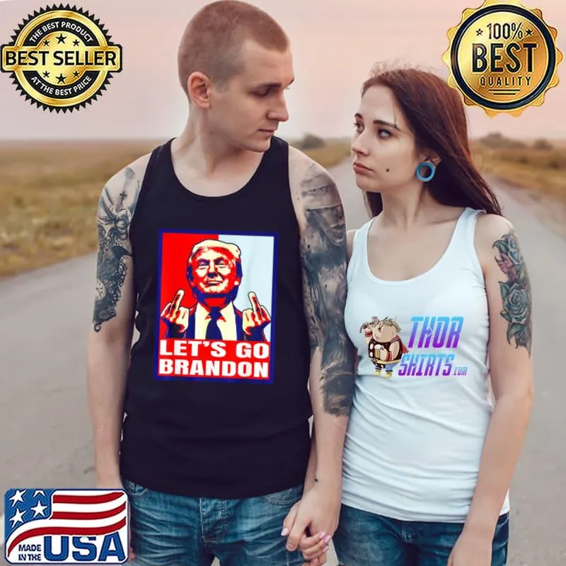 Let’s Go Brandon FJB Conservative US Flag Impeach 46 Shirt Tank Top