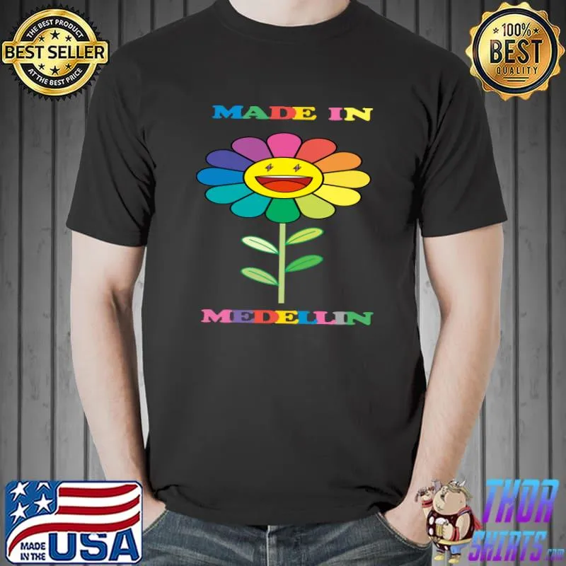 Made in Medellin gift sunflower natur Colombia T- Unisex