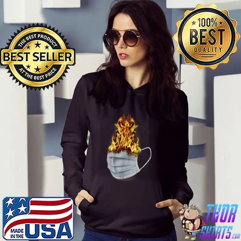 MASK - Pop Art Culture Social Expression Masks Surreal Flame T-Shirt Hoodie