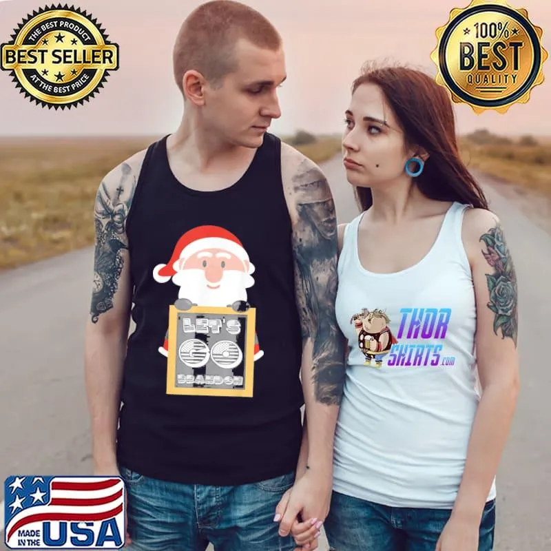 Mens Funny Santa Let’s Go Branson Brandon 2022 Tee Shirts Tank Top