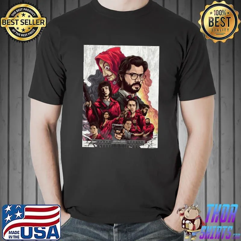 Money Heist Squad Professor Tokyo Berlin Denver Nairobi Unisex T-Shirt Unisex