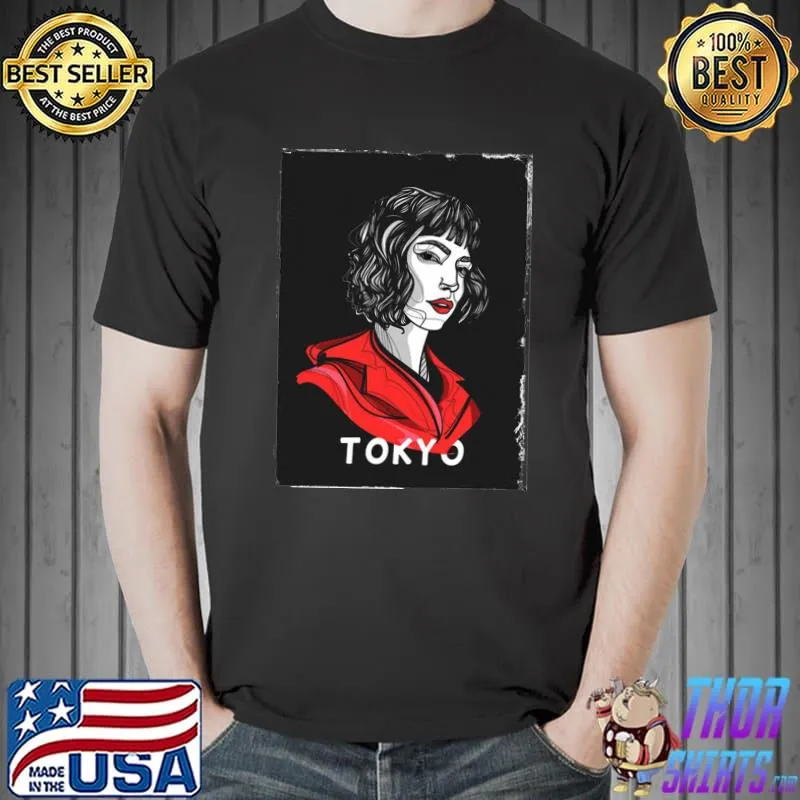 Money Heist Tokyo Red Lips Retro Unisex T-Shirt Unisex