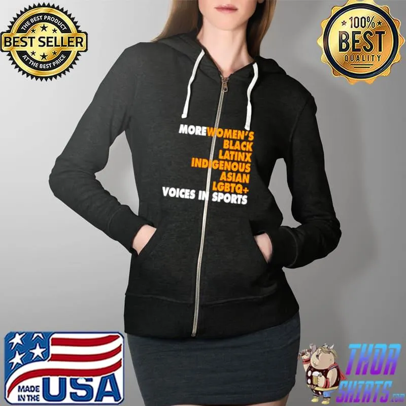 More diverse voices in sports Full Zip Hooded