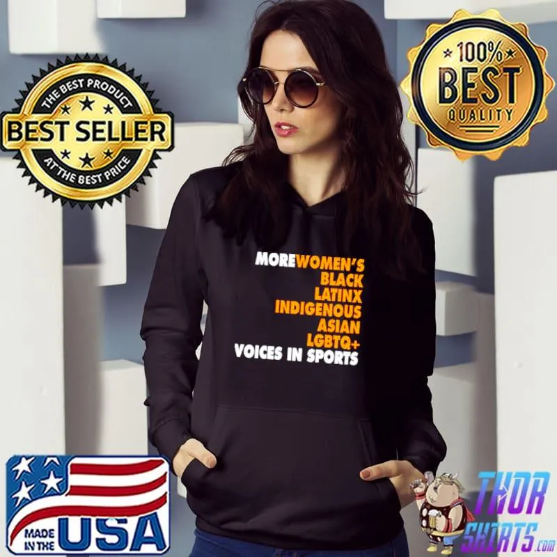 More diverse voices in sports shirt