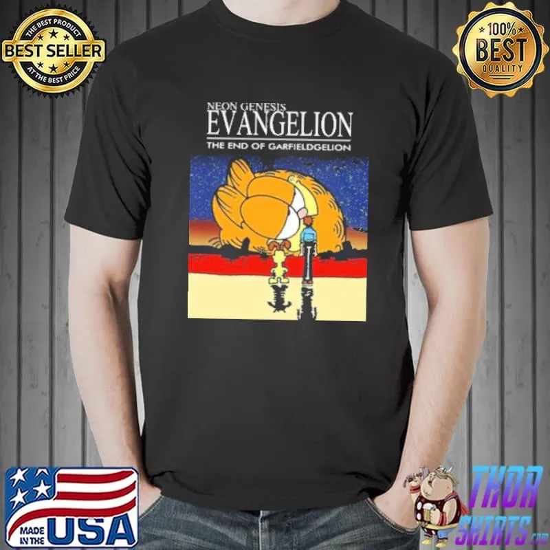 Neon Genesis Evangelion Garfield shirt
