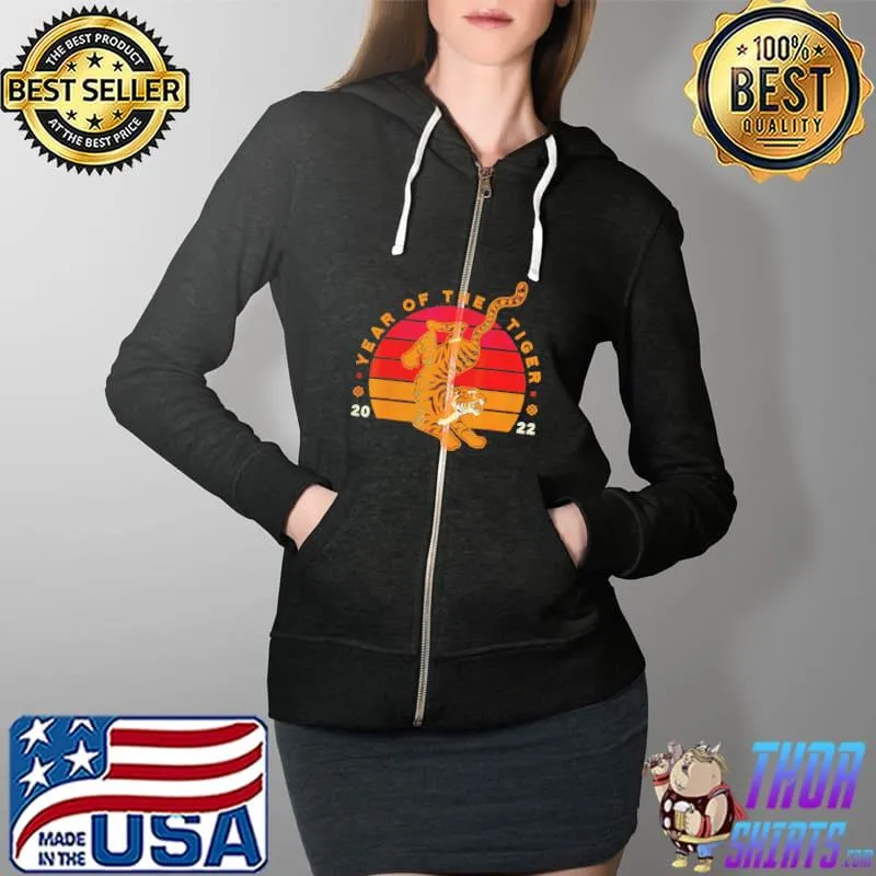 Nice 2022 year of the tiger vintage Full Zip Hooded