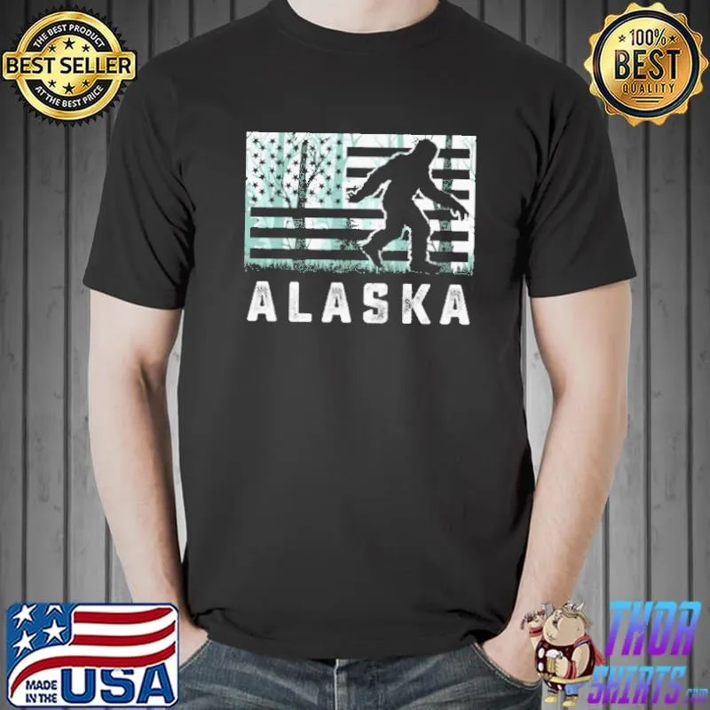 Nice Alaska Bigfoot Hunter Shirt. Unisex