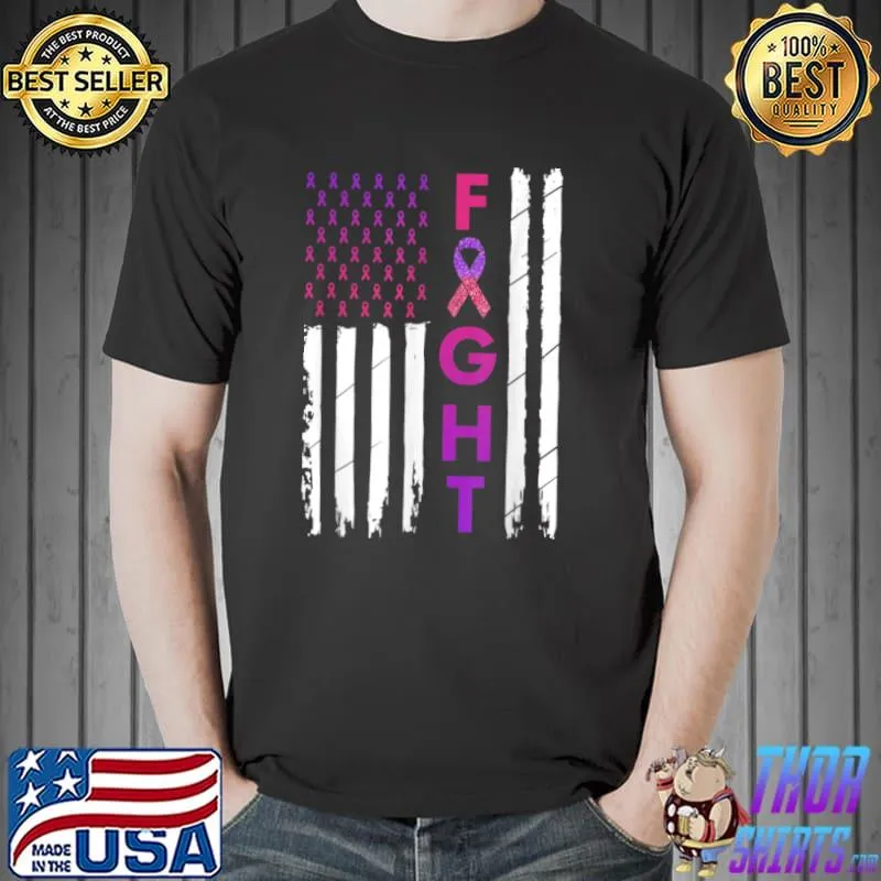 Nice Breast Cancer & Domestic Violence Awareness Fight Survivor T Shirt
