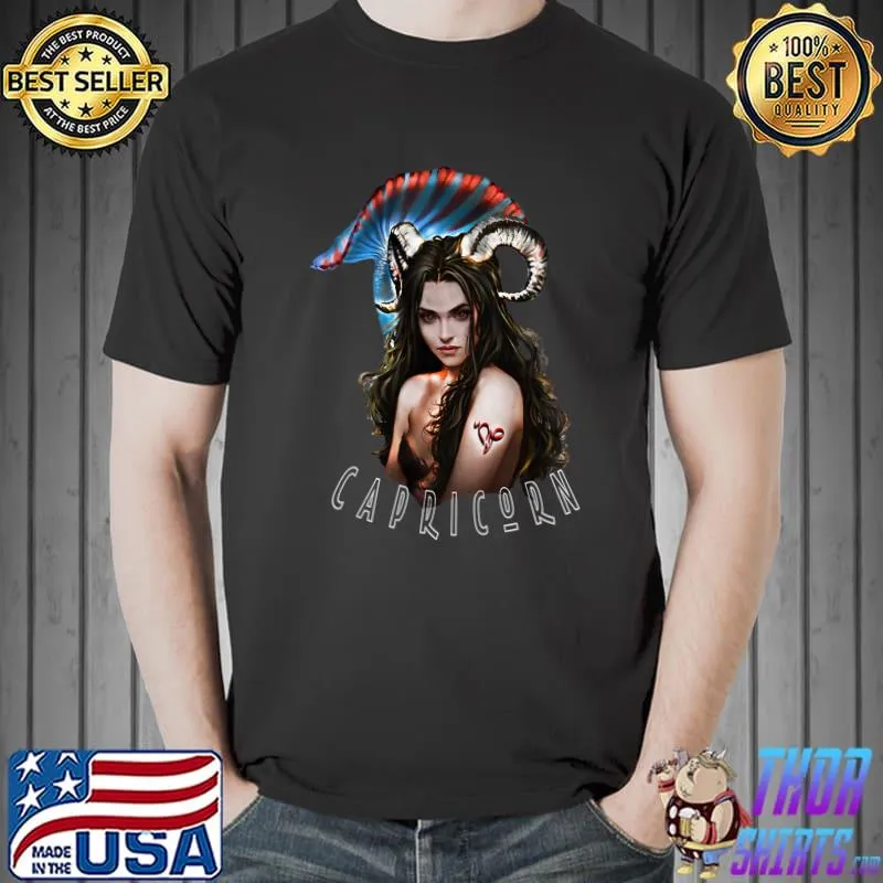 Nice Capricorn Lady Girl Women birthday Zodiac Horoscope Premium T-Shirt Unisex