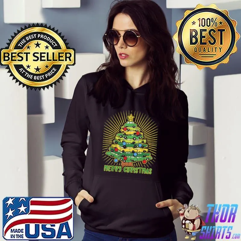 Nice Car Lover Christmas Tree Pajamas Toddler Boys Girls T-Shirt