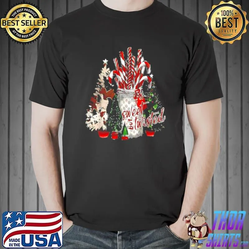 Nice Christmas Candy Cane Stocking Stuffer Snow Sweet But Twisted shirt