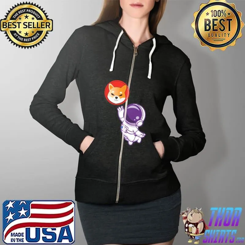 Nice Cryptocurrency Shiba Inu Shib Army To The Moon Essential Shirt Full Zip Hooded
