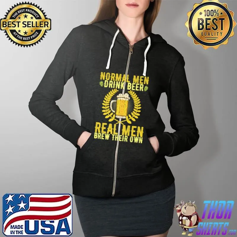 Nice Home Beer Brewing Brewery Beer Brewer Premium T-Shirt Full Zip Hooded