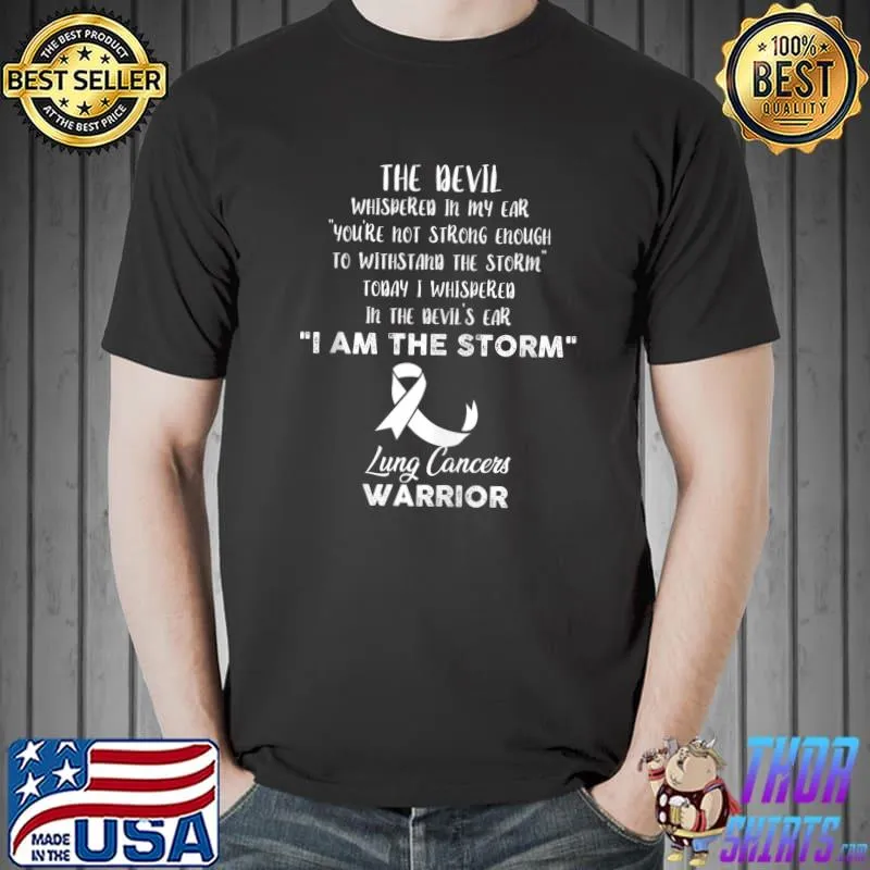 Nice Lung Cancers Fight Cancer Ribbon T-shirt