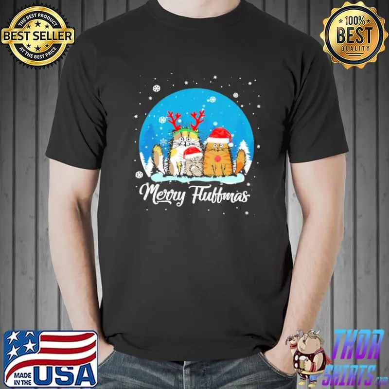 Nice Merry Fluffmas Cat Shirt