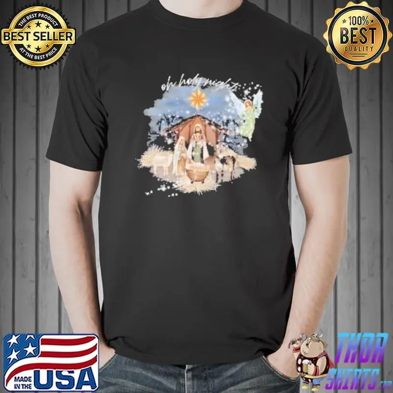 Nice On Holy Night Christmas Shirt Unisex