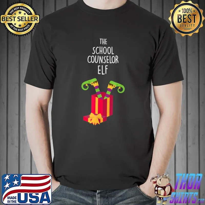 Nice The School Counselor Elf Guidance Counselor Christmas T-Shirt Unisex