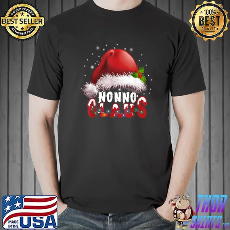 Nonno Claus Matching Family Pajamas Funny Christmas Party T-Shirt Unisex