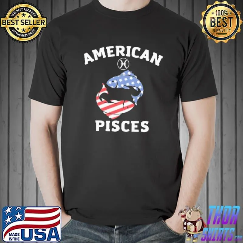 Official American Pisces Flag Shirt Unisex