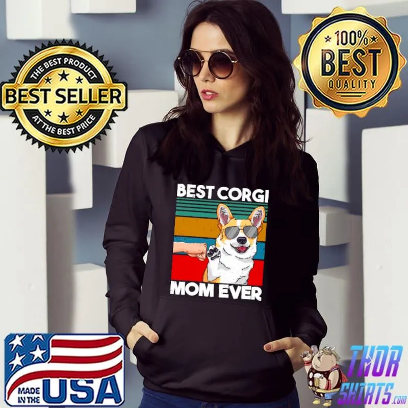 Official Best Corgi Mom Ever Dog Mom Faust Bump Langarmshirt Shirt