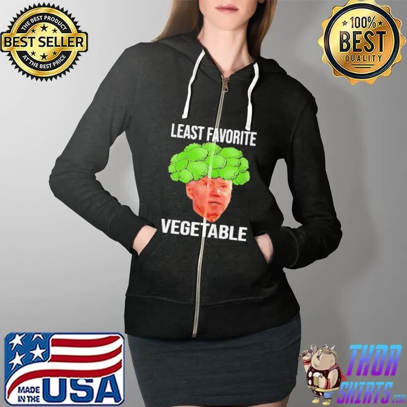 Official Biden least favorite vegetable Full Zip Hooded