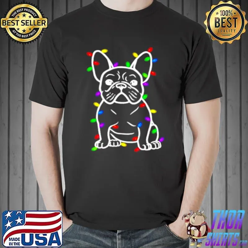 Official Dog Pugs Christmas Light shirt