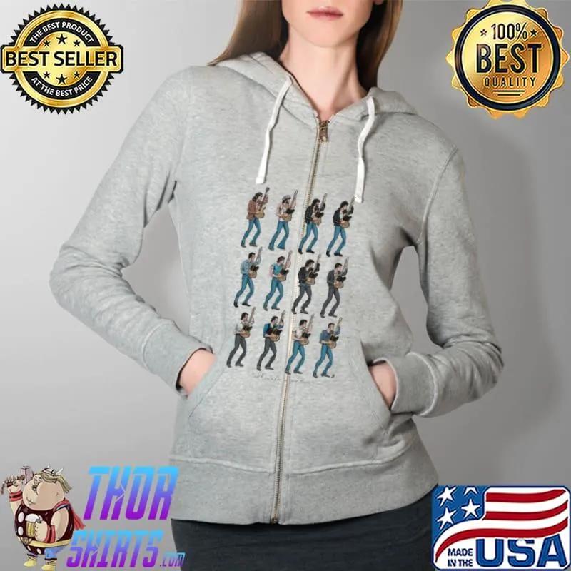 Official Evolution of Springsteen Shirt Full Zip Hooded