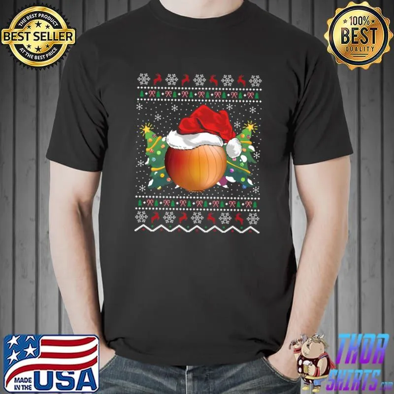 Official Funny Onion Vegetable Lover Xmas Ugly Onion Christmas Premium T-Shirt Unisex