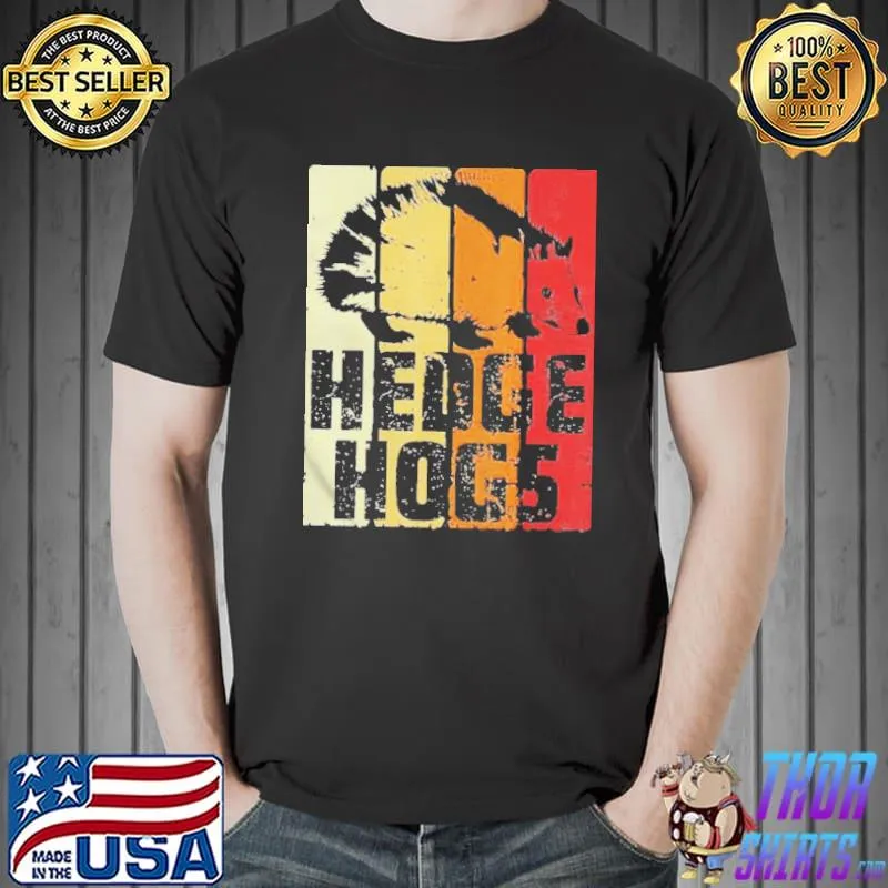 Official Hedgehogs Retro Fall Silhouette Hedgehog Shirt Unisex