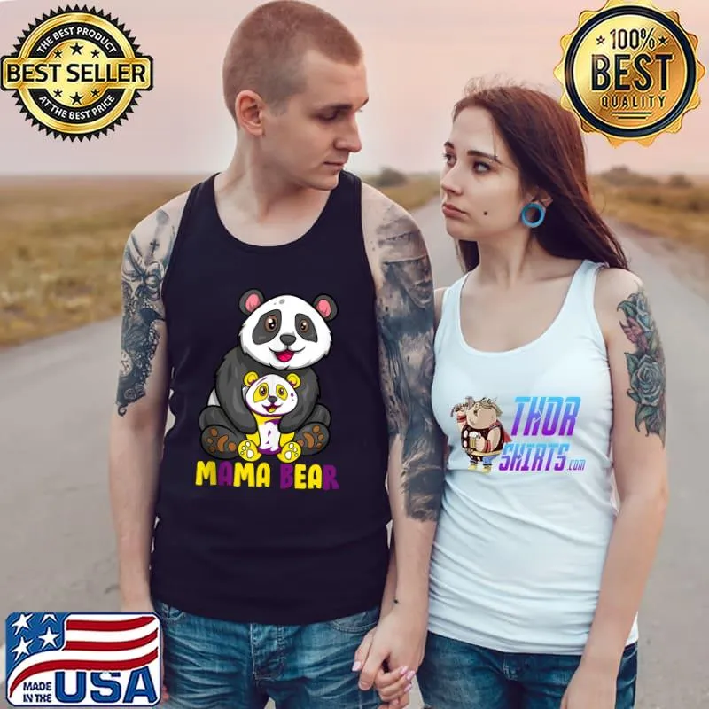 Official Intersex Pride Mama Bear Mom Ally LGBTQ T- Tank Top