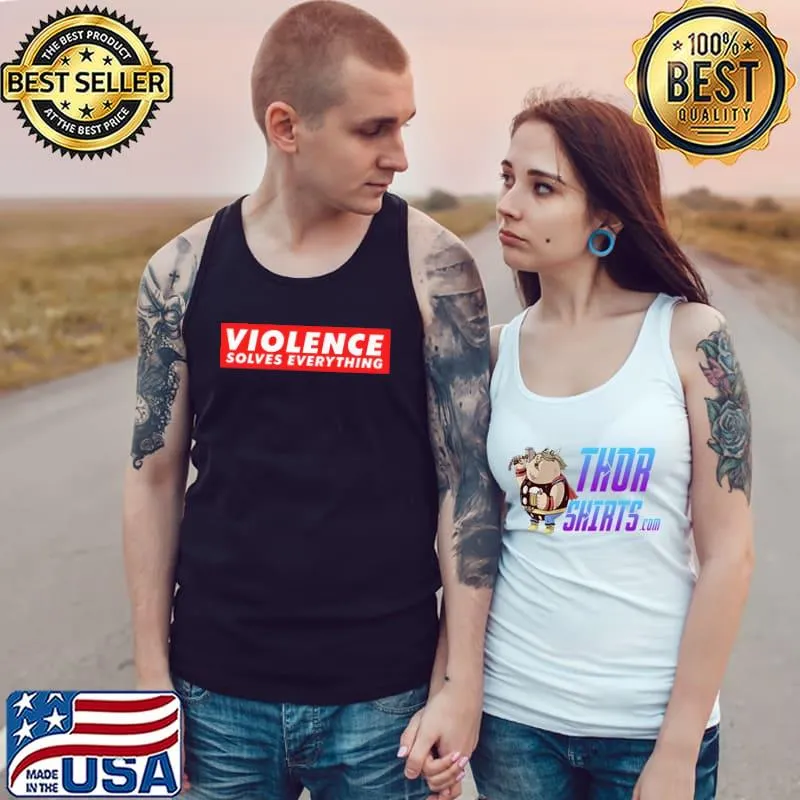 Official Jake Shields Violence Solves Everything Shirt Tank Top