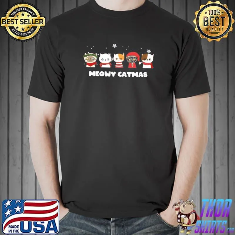 Official Meowy Catmas Christmas Shirt Unisex