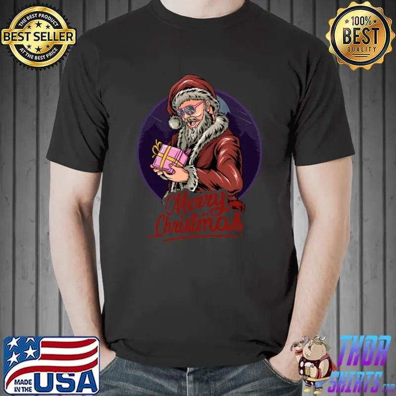 Official Merry Christmas Sweater Style Cool Santa Claus Xmas Sweatshirt