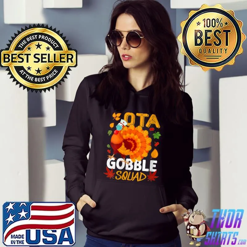 Official OTA Gobble Squad Turkey Mask OT Thanksgiving Matching T-shirt