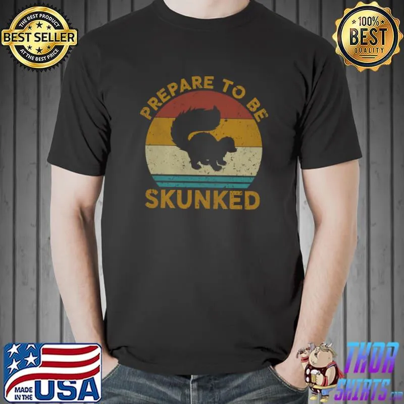 Official Prepare To Be Skunked Cribbage Lovers Vintage Cribbage Game T-shirt
