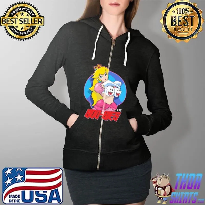 Official Princess Peach Boo Bies Full Zip Hooded