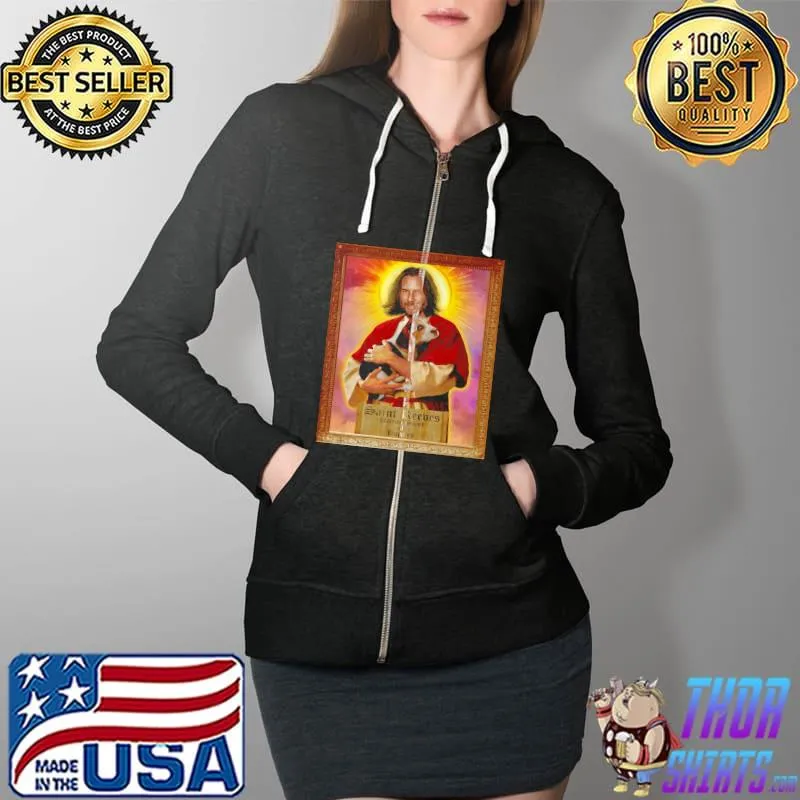 Official Saint reeves patron saint of puppies Full Zip Hooded