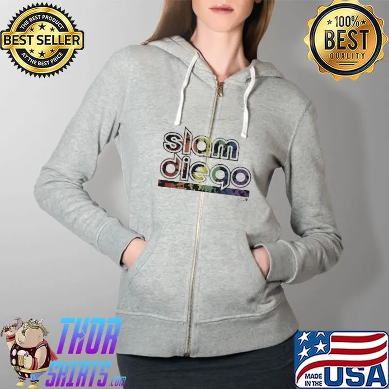 Official Slam Diego Pride 2021 Shirt Full Zip Hooded