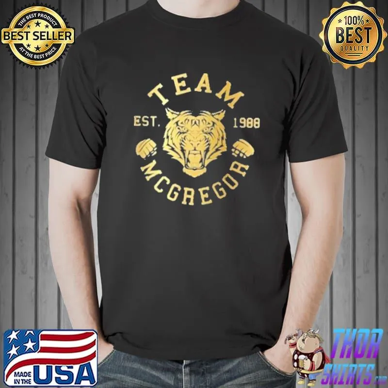 Official The Notorious Ultimate Fighting Championship UFC Conor Mcgregor Team Shirt