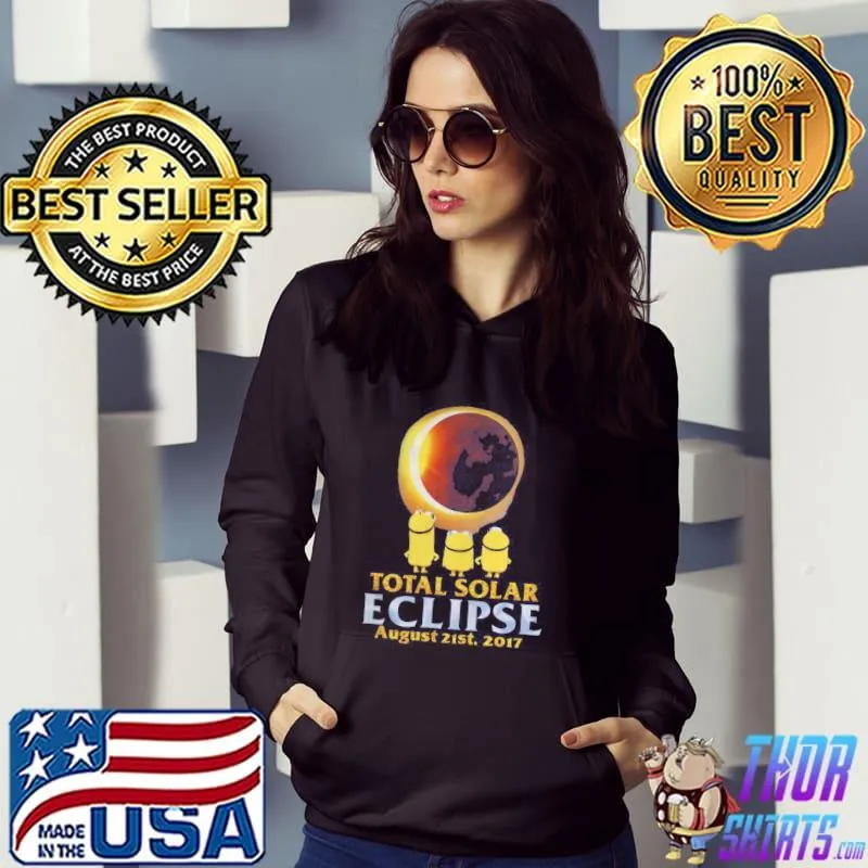 Official Total Solar Eclipse August 21st 2017 Moon Minions Shirt Hoodie