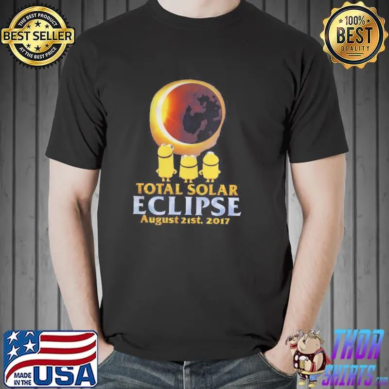 Official Total Solar Eclipse August 21st 2017 Moon Minions Shirt