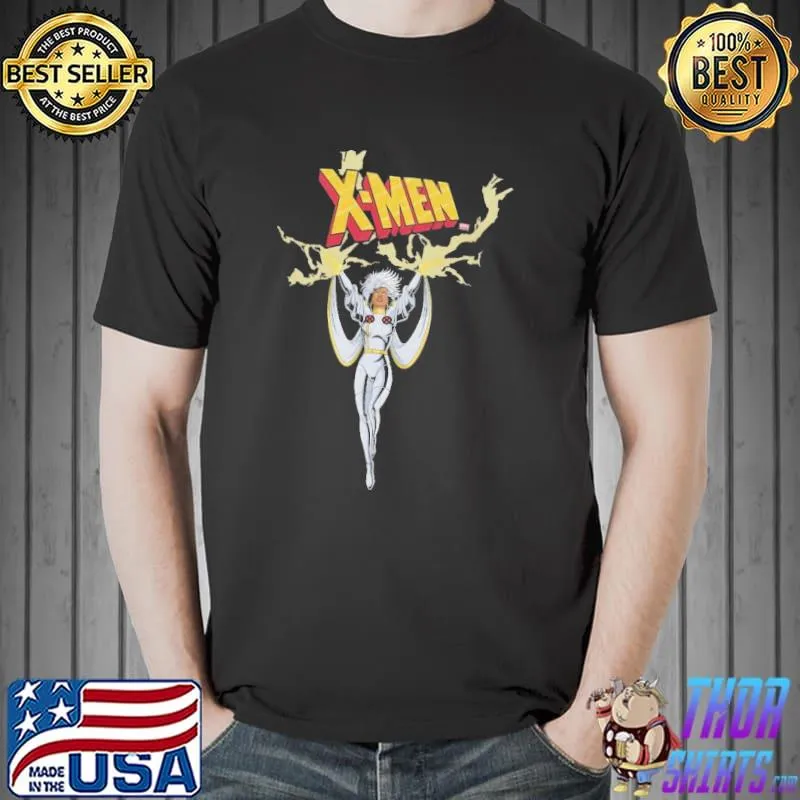 Official X Men Storm Summons Lightning Shirt Unisex