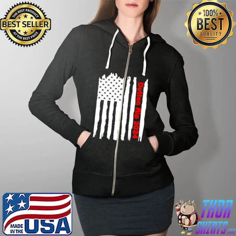 Original American flag Dutton Rip 2024 Full Zip Hooded