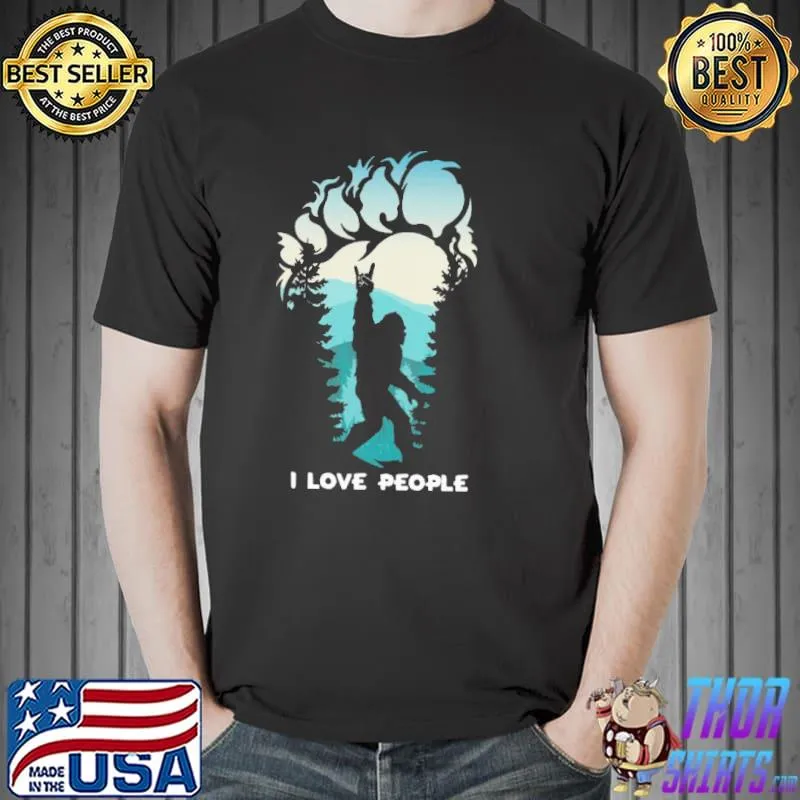 Original Bigfoot Rock And Roll Love People Shirt