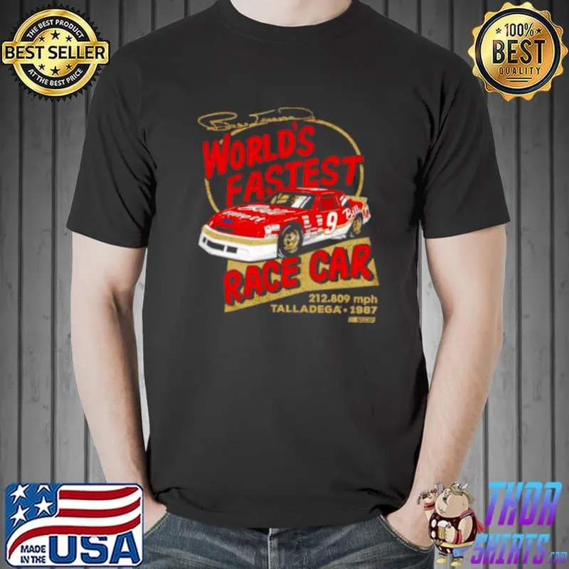 Original bill Elliott world’s fastest race car shirt