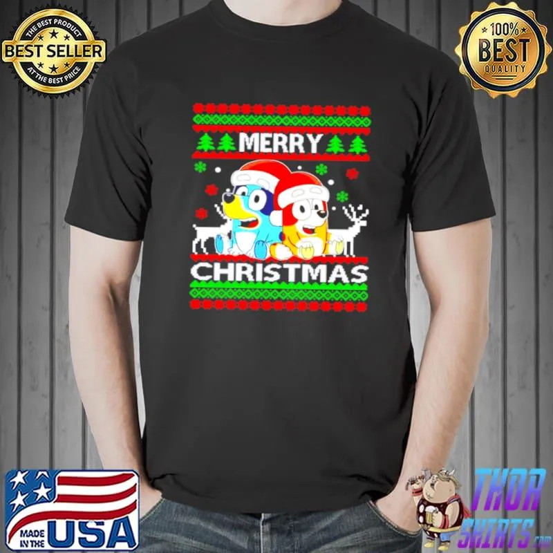 Original Bluey Merry Christmas shirt